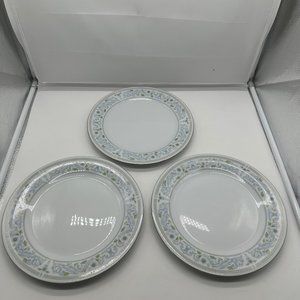 Set of 3 Vintage Crown Ming Princess Dinner Plates Plate 10 1/2" China